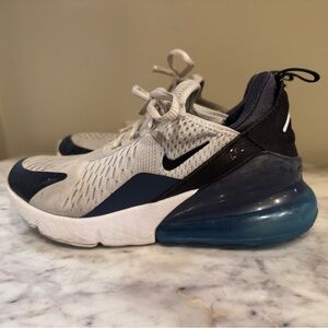 Nike Air Max 270 Kids' Blue, Black, & Gray Sneakers